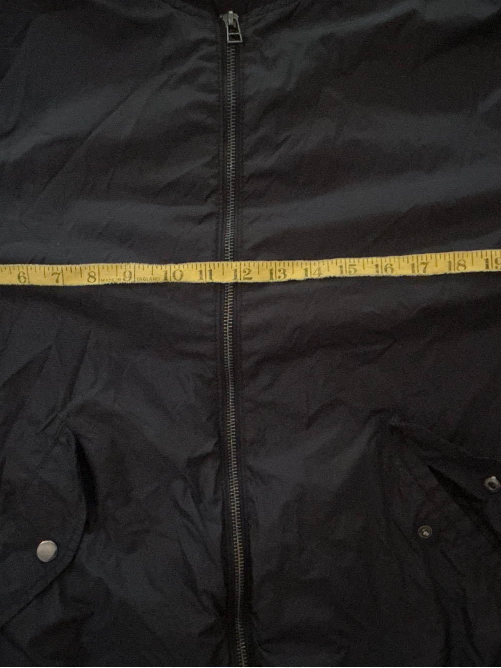 H&M Black Bomber Jacket with Snap-Pocket Details - Picture 5 of 9